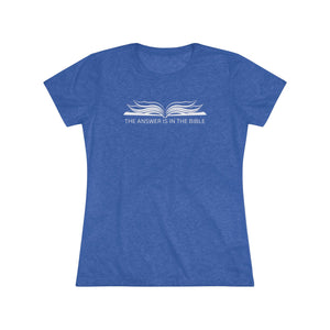 Slim- Fit Women's Triblend Bible Tee