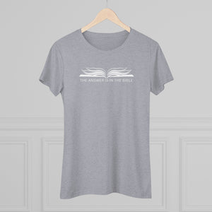 Slim- Fit Women's Triblend Bible Tee