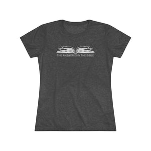 Slim- Fit Women's Triblend Bible Tee