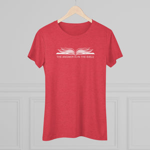 Slim- Fit Women's Triblend Bible Tee